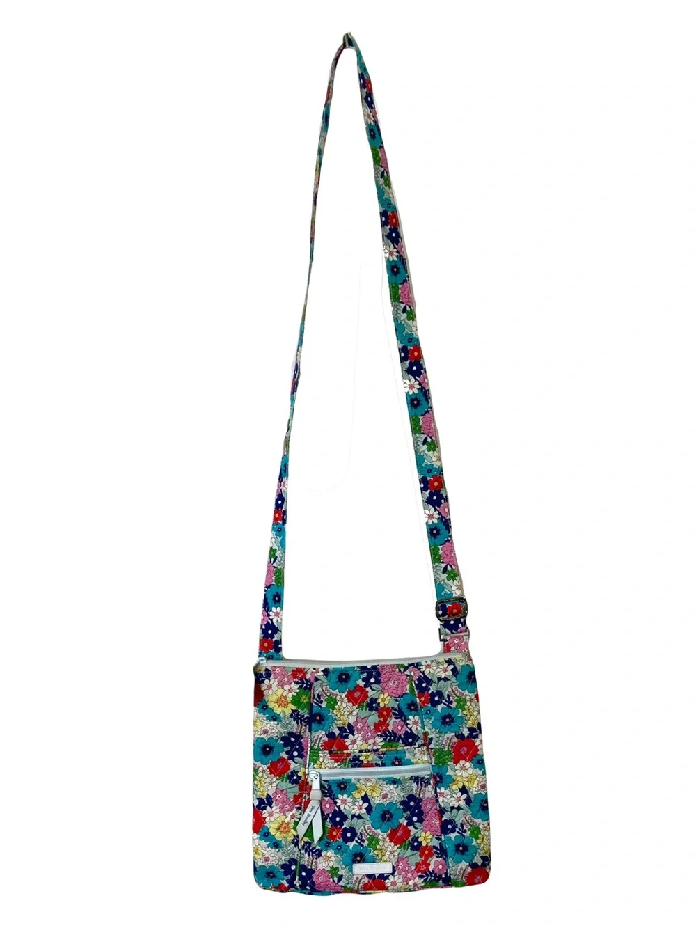 Nwot VERA BRADLEY Crossbody Bag Multicolor Adjustable Strap Quiled Floral